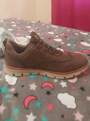 Kundenfoto zu Herren Halbschuhe Leder-Optik mit Ziernaht